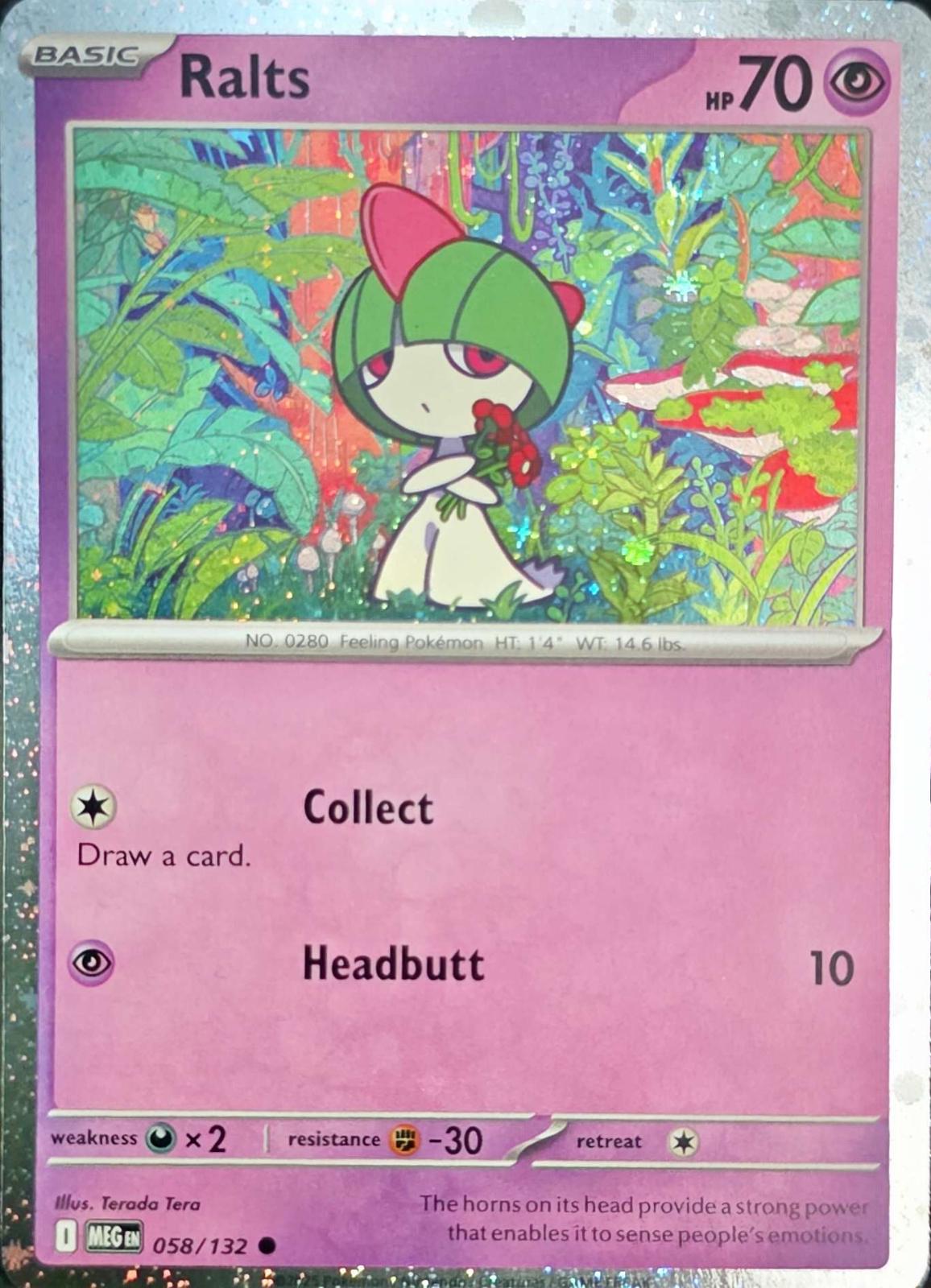 Mega Evolution Ralts [Cosmos-Holo] Pokémon card